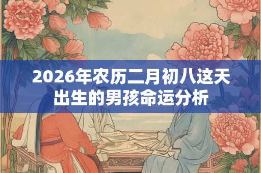 2026年农历二月初八这天出生的男孩命运分析
