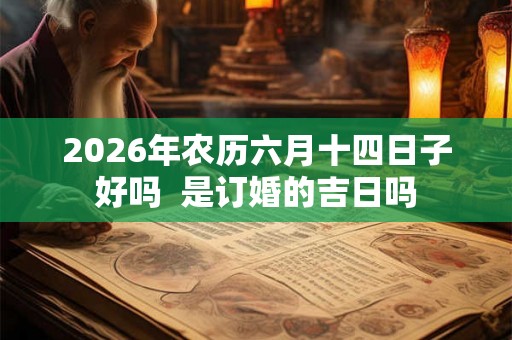 2026年农历六月十四日子好吗  是订婚的吉日吗
