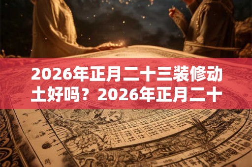 2026年正月二十三装修动土好吗?2026年正月二十三卦象? 2026年正月二十三装修动土好吗?2026年正月二十三卦象?