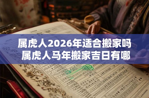 属虎人2026年适合搬家吗 属虎人马年搬家吉日有哪些 属虎人2026年适合搬家吗 属虎人马年搬家吉日有哪些