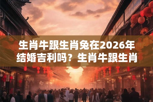 生肖牛跟生肖兔在2026年结婚吉利吗?生肖牛跟生肖兔配吗? 生肖牛跟生肖兔在2026年结婚吉利吗?生肖牛跟生肖兔配吗?