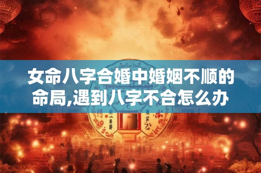 女命八字合婚中婚姻不顺的命局,遇到八字不合怎么办？