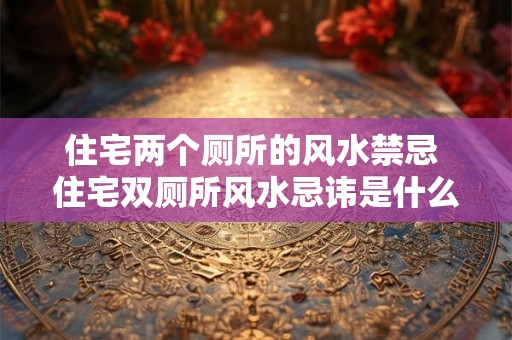 住宅两个厕所的风水禁忌 住宅双厕所风水忌讳是什么