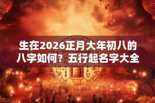 生在2026正月大年初八的八字如何？五行起名字大全！