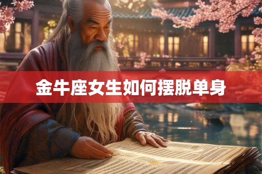 金牛座女生如何摆脱单身 金牛座女生如何摆脱单身
