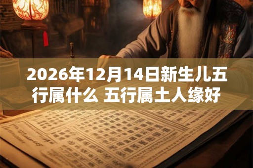 2026年12月14日新生儿五行属什么 五行属土人缘好 2026年12月14日新生儿五行属什么 五行属土人缘好