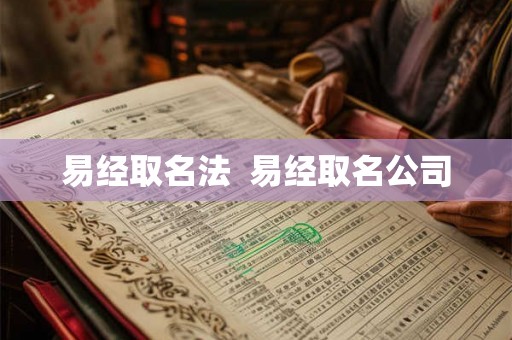易经取名法  易经取名公司