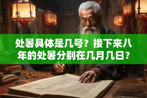 处暑具体是几号?接下来八年的处暑分别在几月几日? 处暑具体是几号?接下来八年的处暑分别在几月几日?