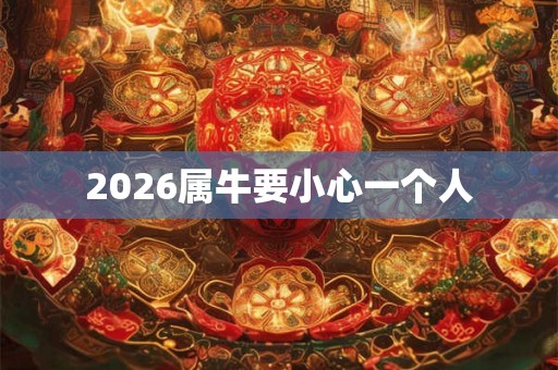 2026属牛要小心一个人