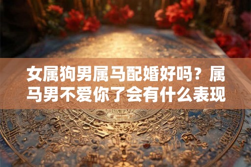 女属狗男属马配婚好吗？属马男不爱你了会有什么表现？