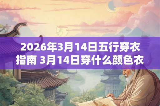 2026年3月14日五行穿衣指南 3月14日穿什么颜色衣服