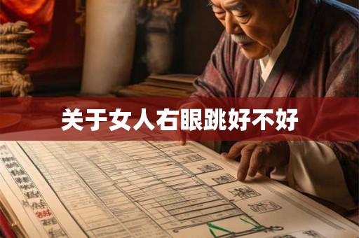 关于女人右眼跳好不好