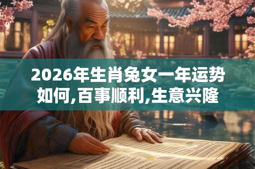 2026年生肖兔女一年运势如何,百事顺利,生意兴隆