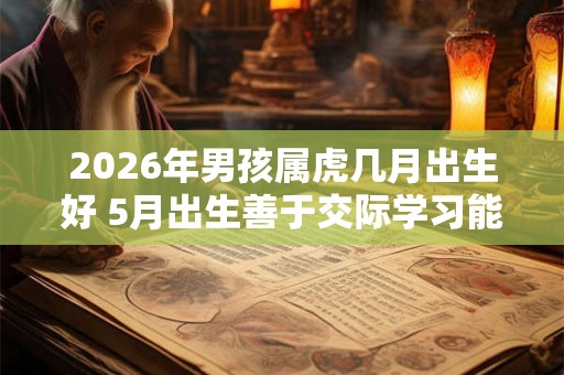 2026年男孩属虎几月出生好 5月出生善于交际学习能力奇佳