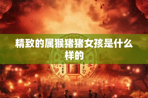精致的属猴猪猪女孩是什么样的