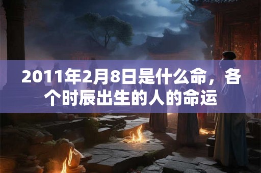 2011年2月8日是什么命，各个时辰出生的人的命运