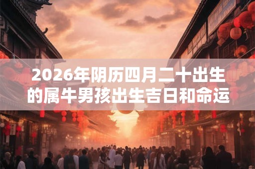 2026年阴历四月二十出生的属牛男孩出生吉日和命运查询