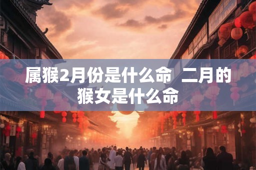 属猴2月份是什么命  二月的猴女是什么命
