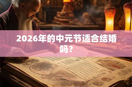 2026年的中元节适合结婚吗？