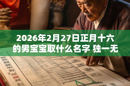 2026年2月27日正月十六的男宝宝取什么名字 独一无二的男孩名字