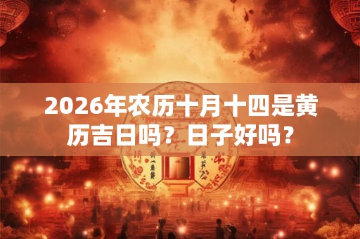 2026年农历十月十四是黄历吉日吗？日子好吗？
