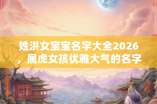 姓洪女宝宝名字大全2026,属虎女孩优雅大气的名字 姓洪女宝宝名字大全2026,属虎女孩优雅大气的名字