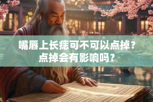 嘴唇上长痣可不可以点掉？点掉会有影响吗？