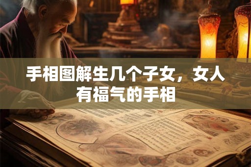 手相图解生几个子女，女人有福气的手相