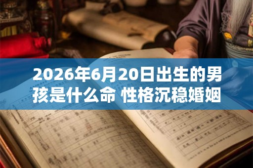 2026年6月20日出生的男孩是什么命 性格沉稳婚姻不错