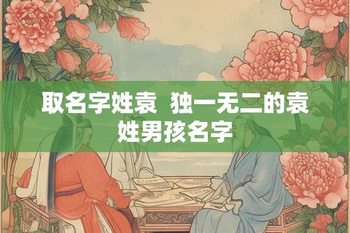 取名字姓袁 独一无二的袁姓男孩名字 取名字姓袁 独一无二的袁姓男孩名字