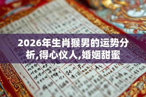 2026年生肖猴男的运势分析,得心仪人,婚姻甜蜜
