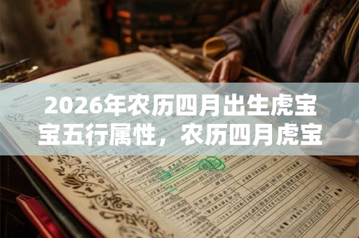 2026年农历四月出生虎宝宝五行属性,农历四月虎宝宝起名 2026年农历四月出生虎宝宝五行属性,农历四月虎宝宝起名