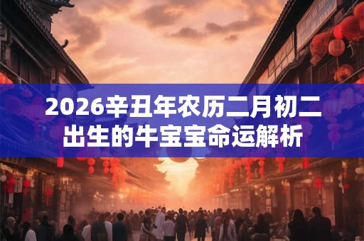 2026辛丑年农历二月初二出生的牛宝宝命运解析