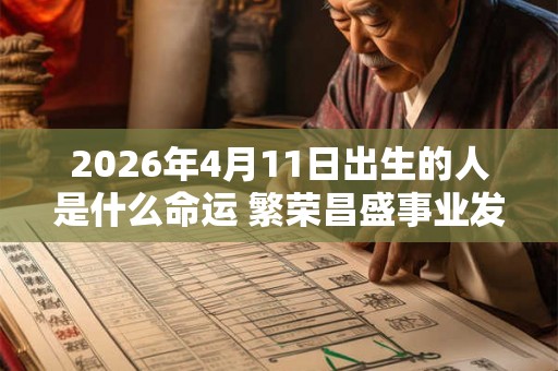 2026年4月11日出生的人是什么命运 繁荣昌盛事业发达 2026年4月11日出生的人是什么命运 繁荣昌盛事业发达