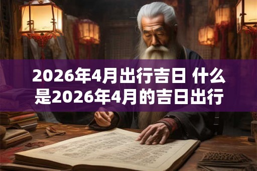 2026年4月出行吉日 什么是2026年4月的吉日出行 2026年4月出行吉日 什么是2026年4月的吉日出行
