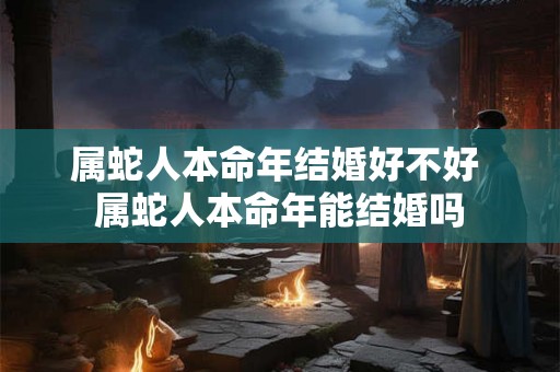 属蛇人本命年结婚好不好 属蛇人本命年能结婚吗 属蛇人本命年结婚好不好 属蛇人本命年能结婚吗