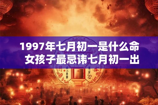1997年七月初一是什么命  女孩子最忌讳七月初一出生吗