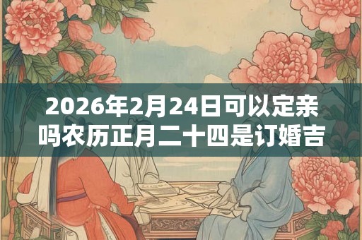 2026年2月24日可以定亲吗农历正月二十四是订婚吉日吗 2026年2月24日可以定亲吗农历正月二十四是订婚吉日吗