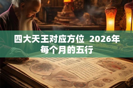 四大天王对应方位 2026年每个月的五行 四大天王对应方位 2026年每个月的五行