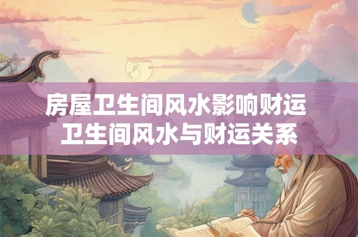 房屋卫生间风水影响财运 卫生间风水与财运关系