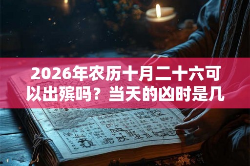 2026年农历十月二十六可以出殡吗？当天的凶时是几点？