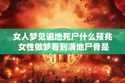 女人梦见遍地死尸什么预兆 女性做梦看到满地尸骨是什么吉凶预兆