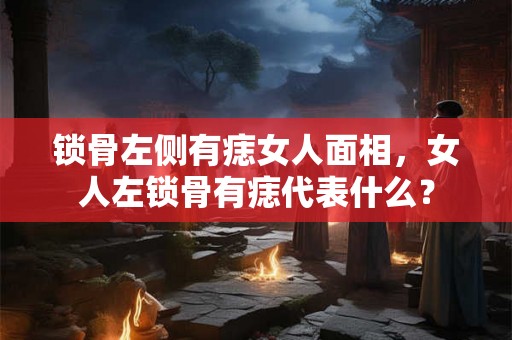 锁骨左侧有痣女人面相，女人左锁骨有痣代表什么？