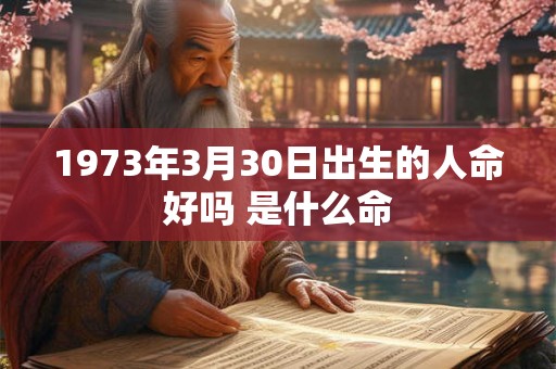 1973年3月30日出生的人命好吗 是什么命