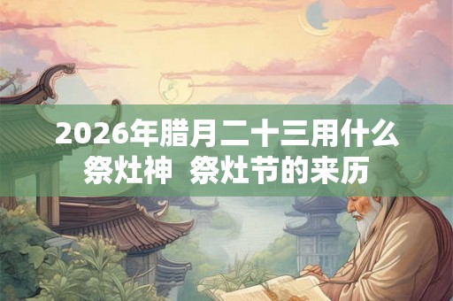 2026年腊月二十三用什么祭灶神 祭灶节的来历 2026年腊月二十三用什么祭灶神 祭灶节的来历