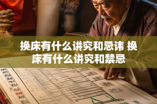换床有什么讲究和忌讳 换床有什么讲究和禁忌