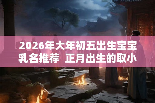 2026年大年初五出生宝宝乳名推荐  正月出生的取小名