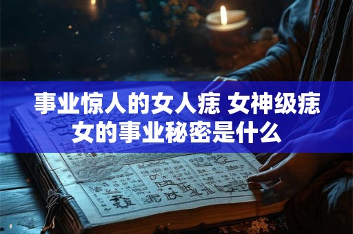 事业惊人的女人痣 女神级痣女的事业秘密是什么 事业惊人的女人痣 女神级痣女的事业秘密是什么