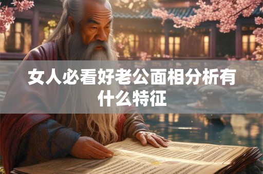 女人必看好老公面相分析有什么特征