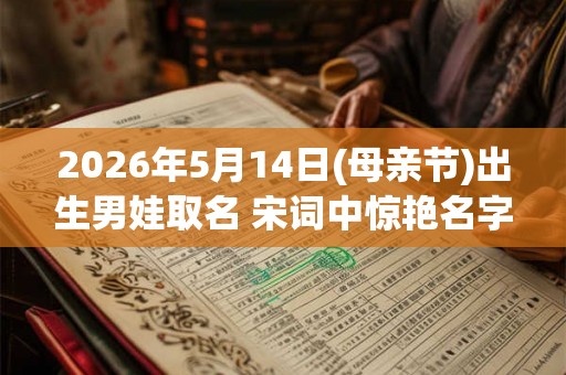 2026年5月14日(母亲节)出生男娃取名 宋词中惊艳名字
